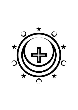 Black and White Glyph Rune