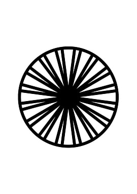 Black Glyph Mandala Rune