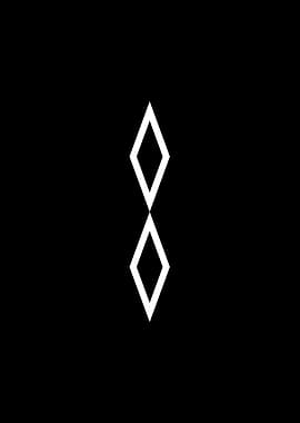 Black Geometric Glyph Rune