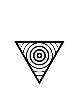 Black Geometric Glyph Rune