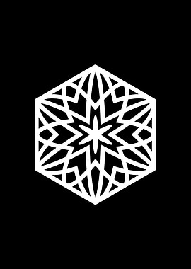 Black Sacred Geometry Rune