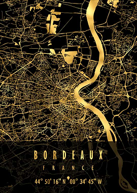 Bordeaux Map France