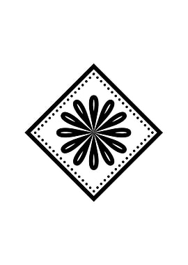 White Glyph Mandala Rune