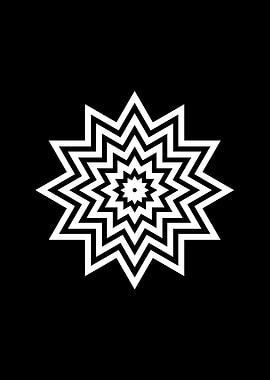 Black and White Glyph Rune