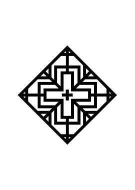 White Sacred Geometry Seal
