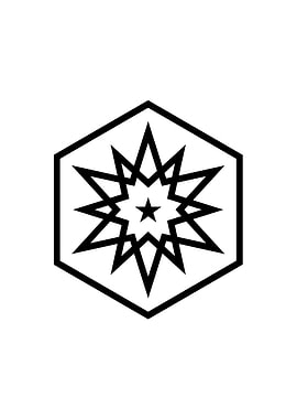 White Sacred Geometry Seal