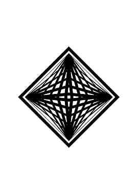 Black Geometric Glyph Rune