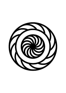 White Glyph Mandala Rune