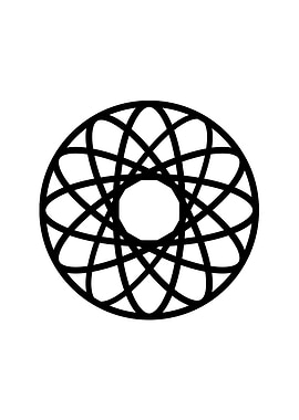 Black Glyph Mandala Rune