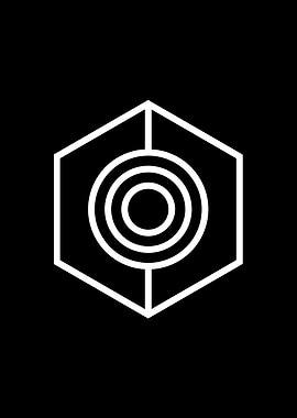 Black Geometric Glyph Rune