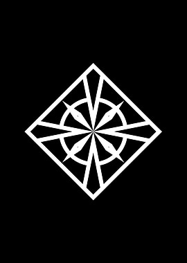 Black Geometric Glyph Rune