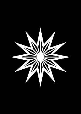 Black Geometric Glyph Rune