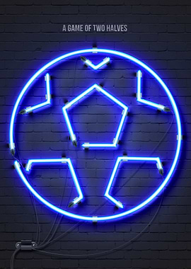 Football neon sign