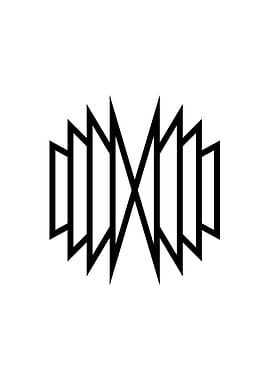 White Glyph Mandala Rune