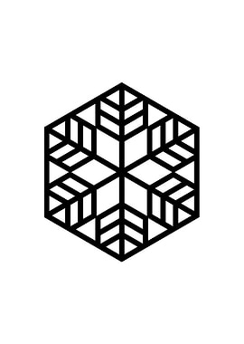 Black Sacred Geometry Rune