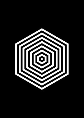 Black Geometric Glyph Rune