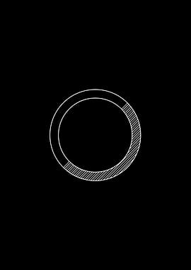 Black and White Glyph Rune