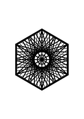 White Sacred Geometry Seal