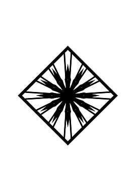 Black Sacred Geometry Rune