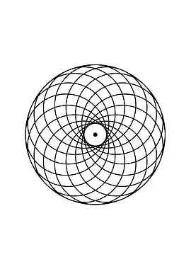 White Geometric Glyph Sign