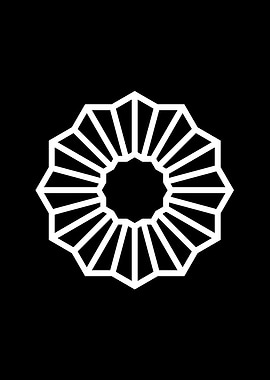 Black Geometric Glyph Rune