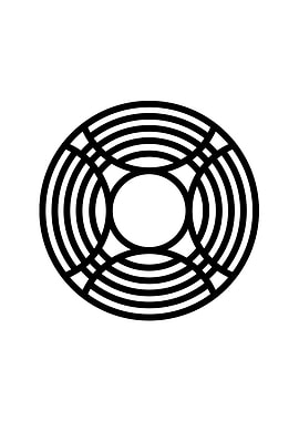 White Glyph Mandala Rune