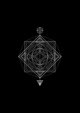 White Sacred Geometry Seal