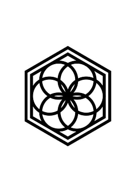 White Sacred Geometry Seal