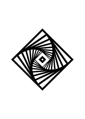 Black Geometric Glyph Rune