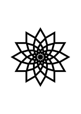 Black Glyph Mandala Rune