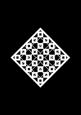 Black Geometric Glyph Rune