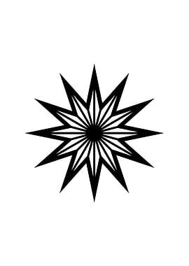 Black and White Glyph Rune