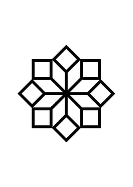 White Glyph Mandala Rune