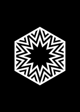 Black Sacred Geometry Rune