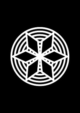 Black Geometric Glyph Rune