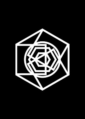 Black Sacred Geometry Rune