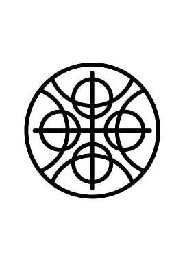 White Glyph Mandala Rune