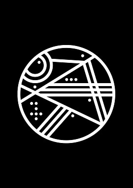 White Glyph Mandala Rune