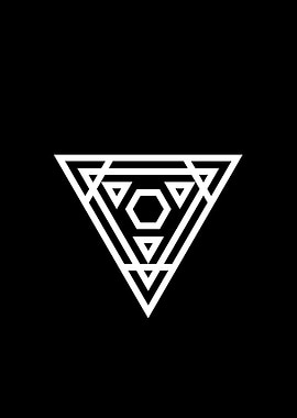 Black Glyph Mandala Rune