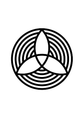 Black Geometric Glyph Rune