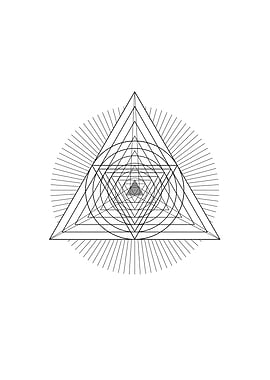 Black Sacred Geometry Rune