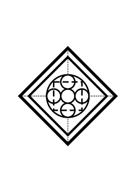 Black Sacred Geometry Rune