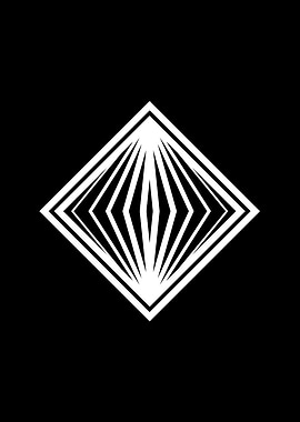 Black Geometric Glyph Rune