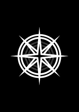 Black Geometric Glyph Rune