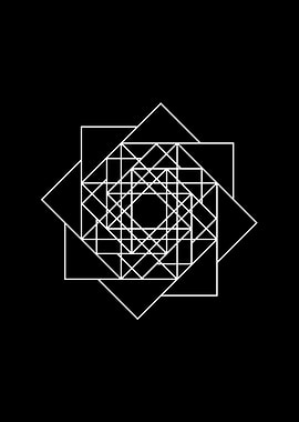 White Glyph Mandala Rune