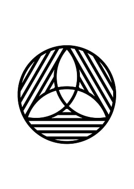 Black Geometric Glyph Rune