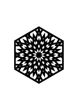 Black and White Glyph Rune