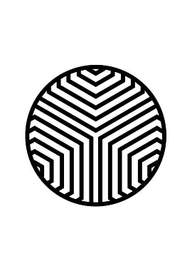 Black Geometric Glyph Rune