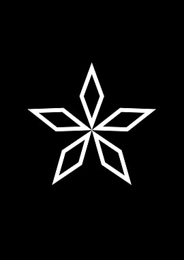 Black Geometric Glyph Rune