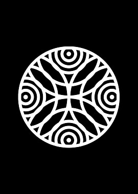 White Glyph Mandala Rune